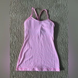 Pink Lululemon Flow Y Tank Top